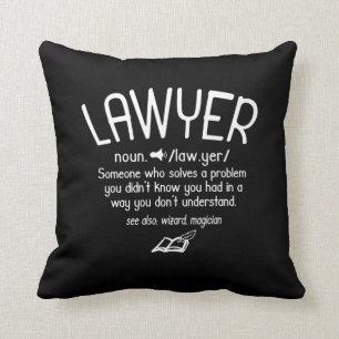 Coussin Définition drôle de l'avocat