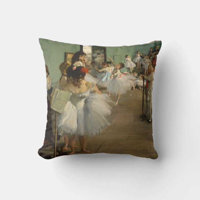 Coussin Degas Classe Danse Danseurs de ballet Ballerina Ar (Recto)