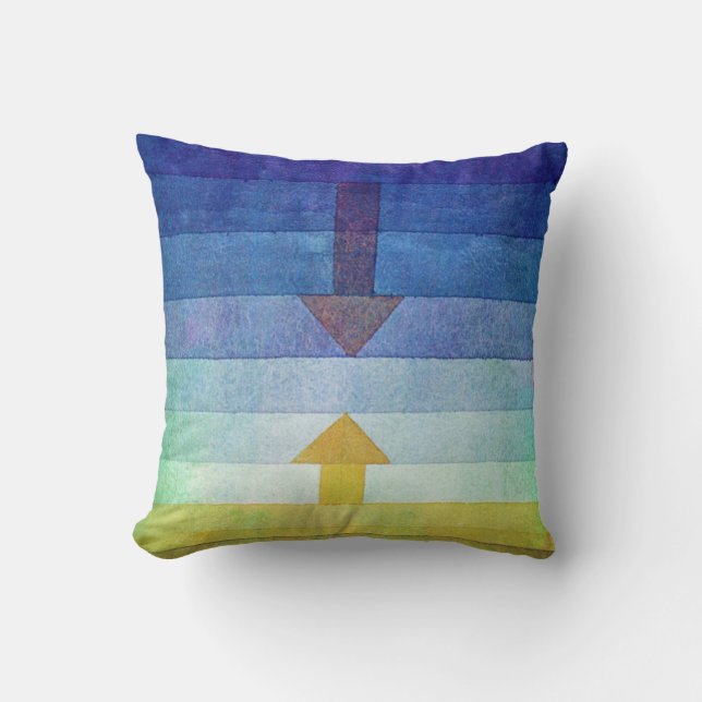 Coussin Dégradé avec flèche, Paul Klee (Recto)