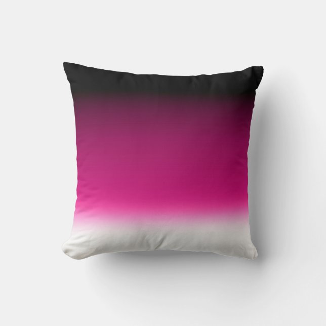 Coussin Dégradé blanc rose burgundy (Recto)