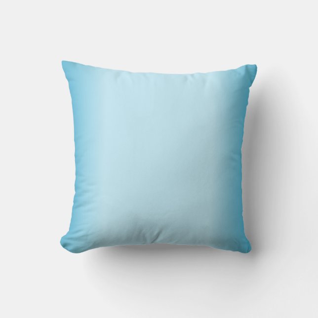 Coussin Dégradé bleu clair (Recto)
