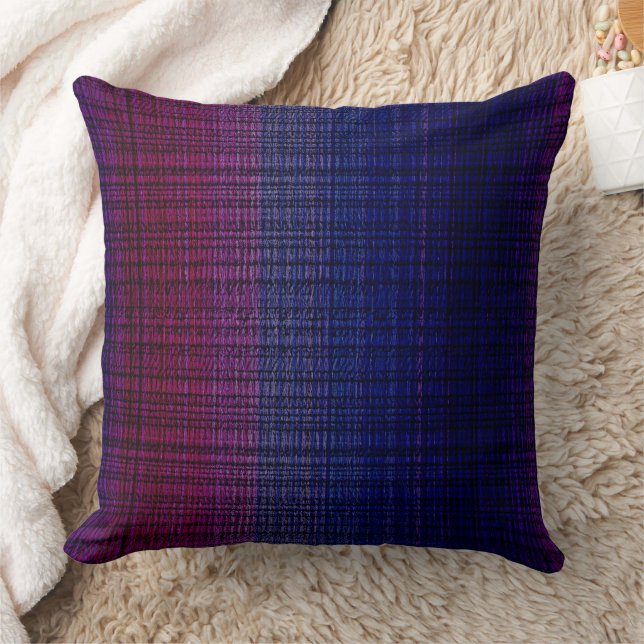 Coussin Dégradé bleu maussade motif (Couverture)