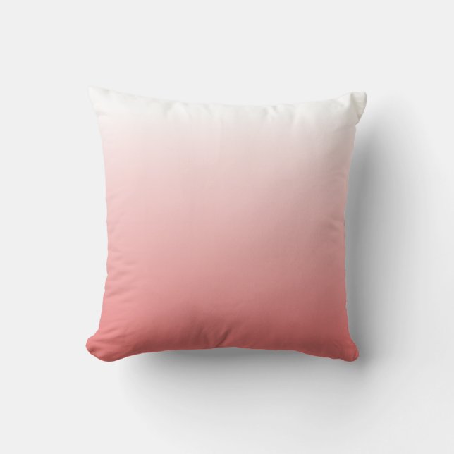 Coussin Dégradé de corail clair (Recto)