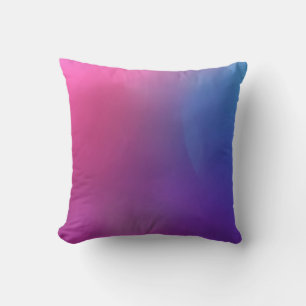 Coussin Dégradé de rose à bleu