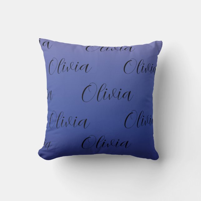 Coussin Dégradé de violet et de bleu (Recto)
