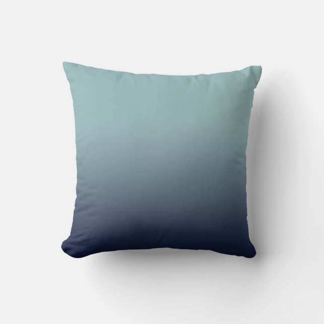 Coussin Dégradé gris-bleu. (Recto)