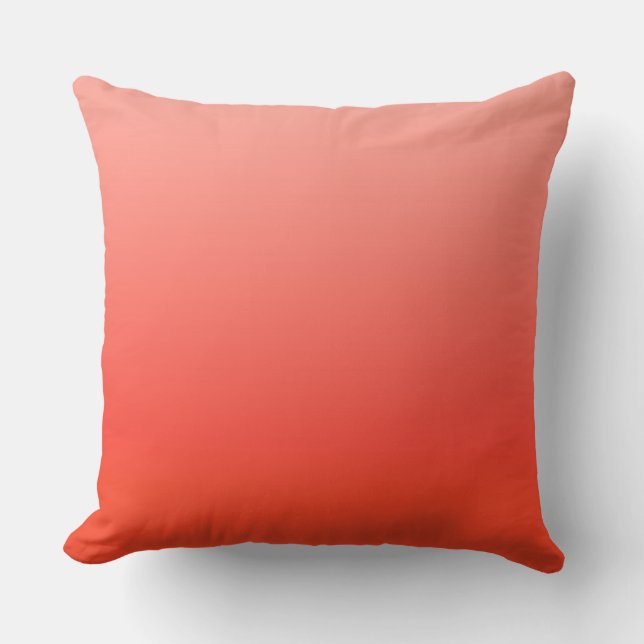 Coussin dégradé orange et orange (Recto)