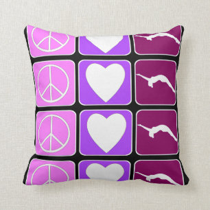 Coussin Dégringolade d'amour de paix