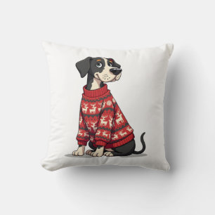 Coussin Déguisement de Noël pour Grand Danois