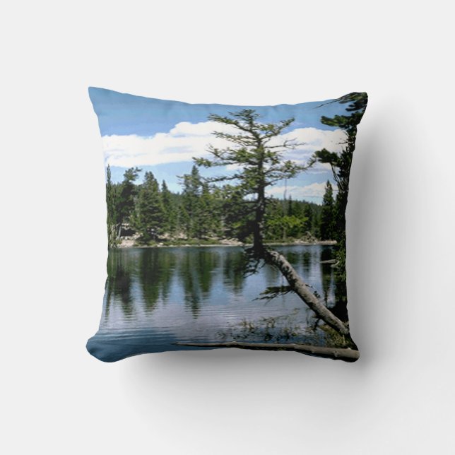 Coussin Dehors dans les bois (Recto)