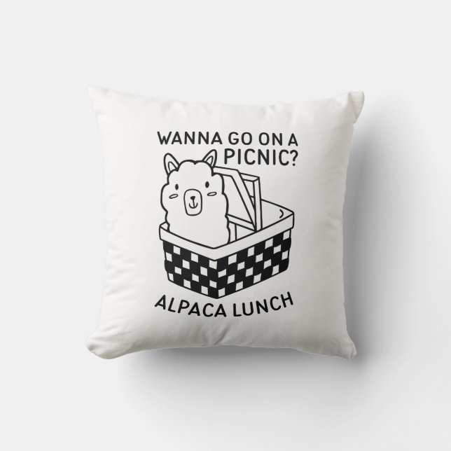 Coussin Déjeuner Alpaca (Recto)