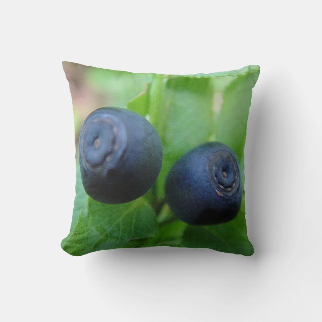 Coussin Dekokissen deux bleuets forestiers (Recto)