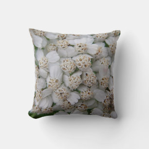 Coussin Dekokissen kleine weisse Wildblüten