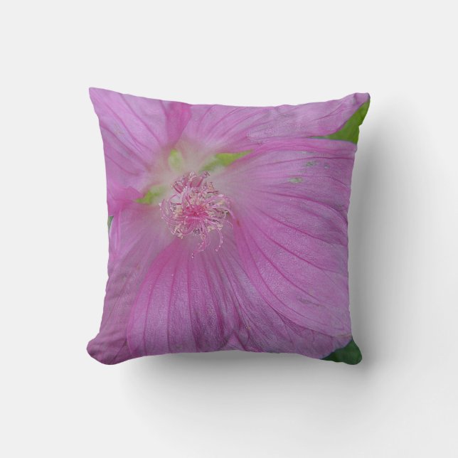 Coussin Dekokissen rosa Blütenzentrum mit Blütenstempel (Recto)