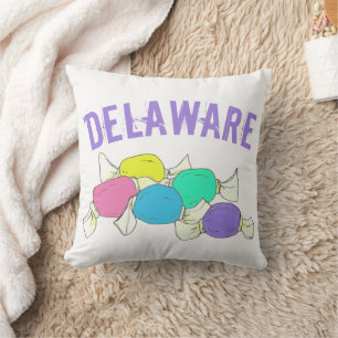 Coussin Delaware Boardwalk Salt Water Taffy Candy Beach DE