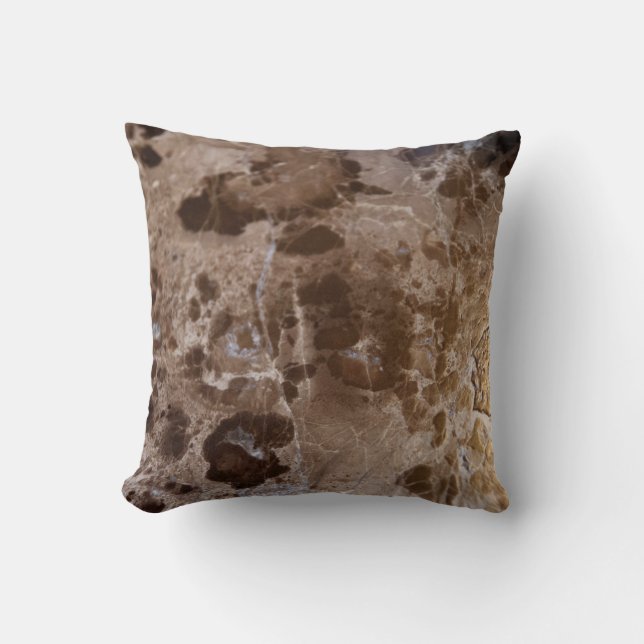 Coussin Delicado de marbre Brown #1 #mur #décoration #art (Recto)