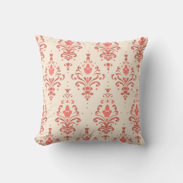 Coussin Délicat Rose Damask Princesscore (Recto)