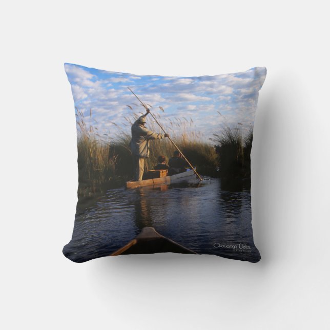 Coussin Delta d'Okavango (Recto)