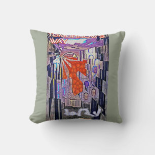Coussin Demain's Way Aujourd'hui Retro Future Art