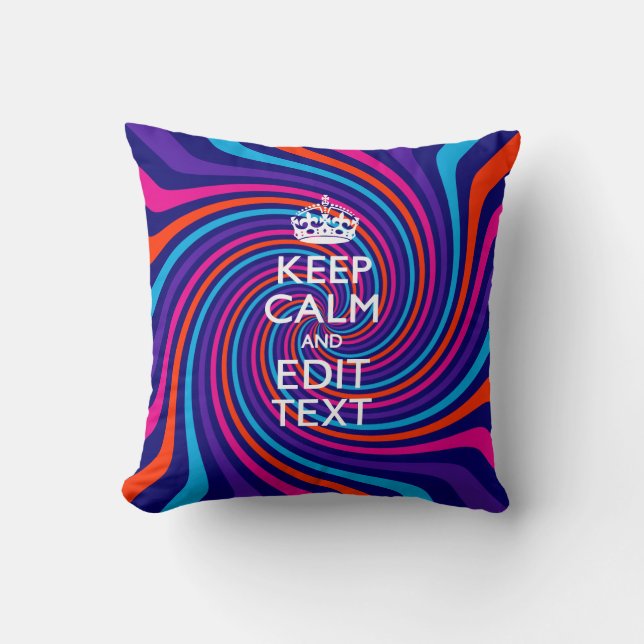 Coussin Demandez à votre calme persistant de dire sur une  (Recto)