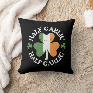 Coussin Demi-gaélique demi-ail irlandais italien St. Patri