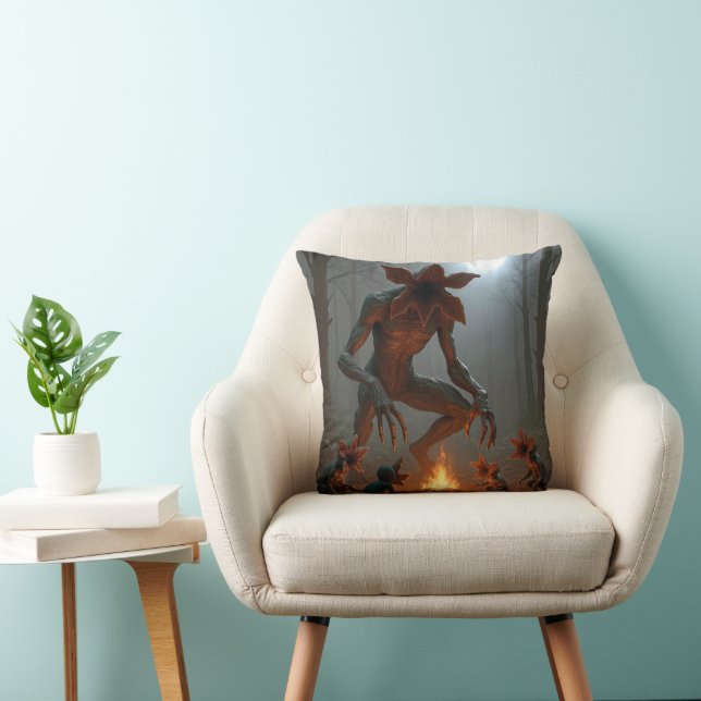 Coussin Demogorgon Creatures Around a Campfire (Chaise)