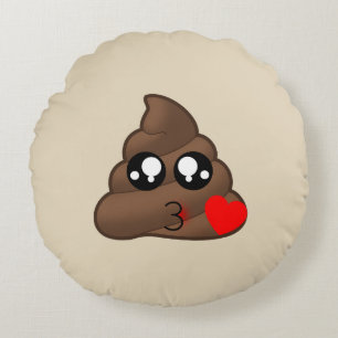 Coussin d'Emoji de dunette de coeur d'amour