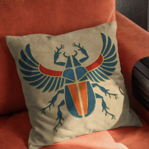 Coussin Dendroctone du scarab Art déco égyptien