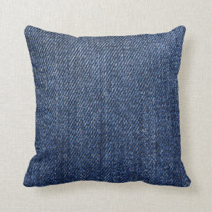 Coussin Denim bleu profond