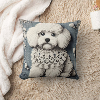 Coussin Denim & Chiens 2