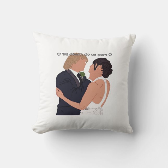 Coussin Densi - Jusqu'à la mort Do Us Part Parodie Edition (Recto)