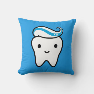 Coussin Dent mignonne avec dentifrice   Moular drôle