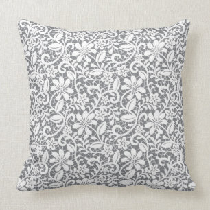 Coussin Dentelle blanche 1