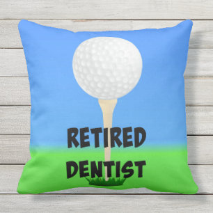 Coussin Dentiste retraité - Conception de golf