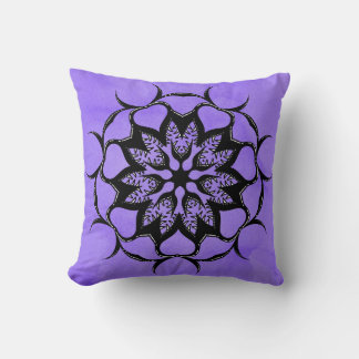 Coussin Dents Et Monstres De Mandala Gothique Violets
