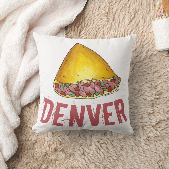 Coussin Denver CO Colorado Omelet OEuf Omelette Foin (Couverture)
