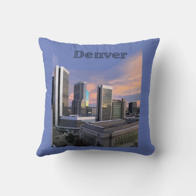 Coussin Denver Skyline (Verso)