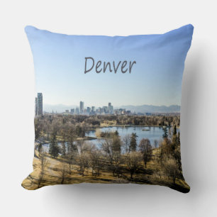 Coussin Denver Ville et Montagnes Colorado