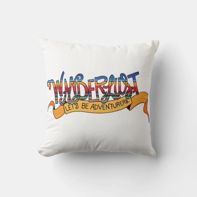 Coussin d'envie de voyager (Recto)