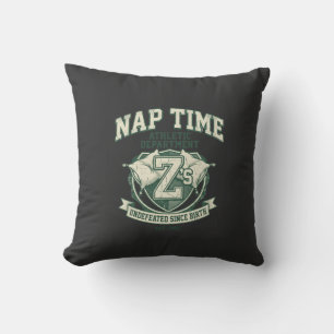Coussin Département Athlétique de la Sieste Drôle Vintage 
