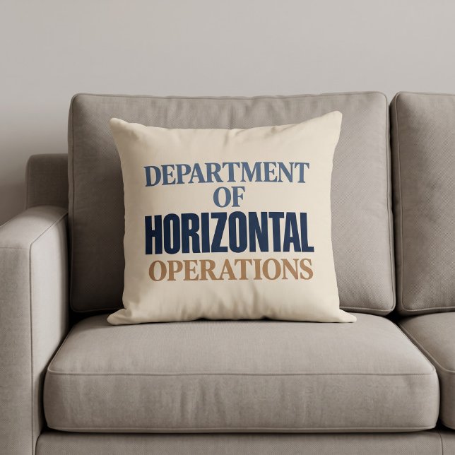 Coussin Département des Opérations Horizontales Drôle (Créateur téléchargé)