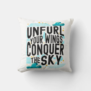 Coussin Déployez vos ailes conquérir le ciel, Inspirationn