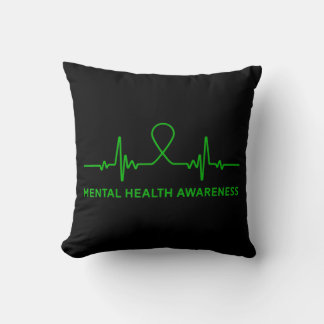 Coussin Dépression Anxiété Santé mentale Sensibilisation V