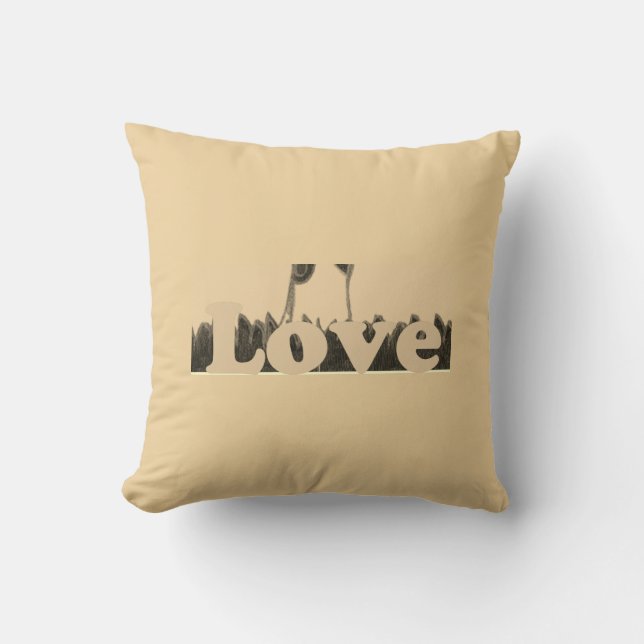 Coussin Dernier Accueil Amour avec compassion (Recto)