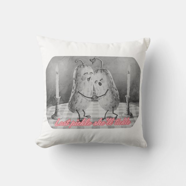 Coussin Dernier Cornichon Qui La Chatouillera | Enterremen (Recto)