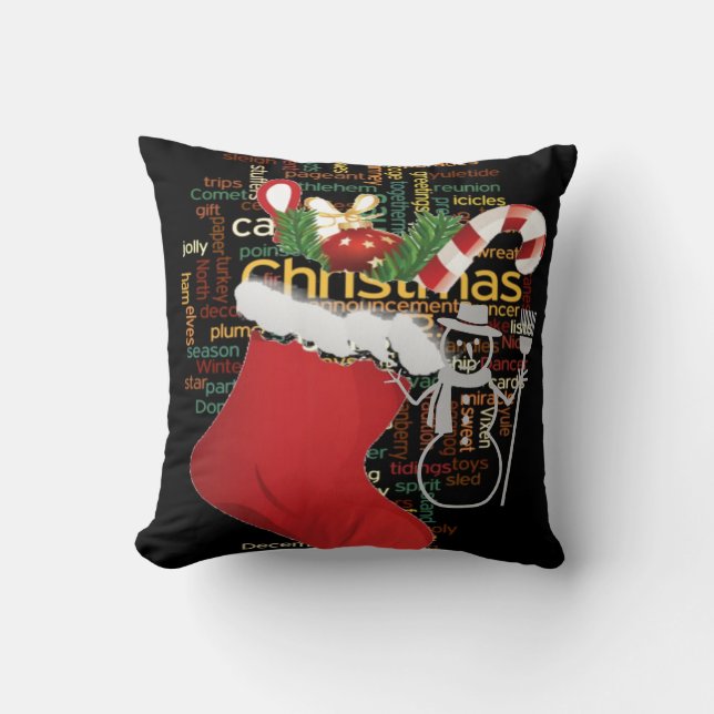 Coussin Dernières Idées De Noël (Recto)