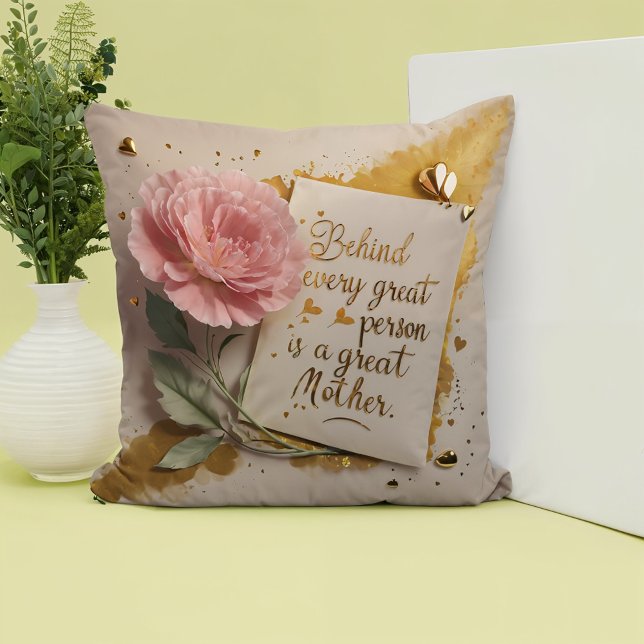 Coussin Derrière chaque grande personne est grand Throw Or (Créateur téléchargé)