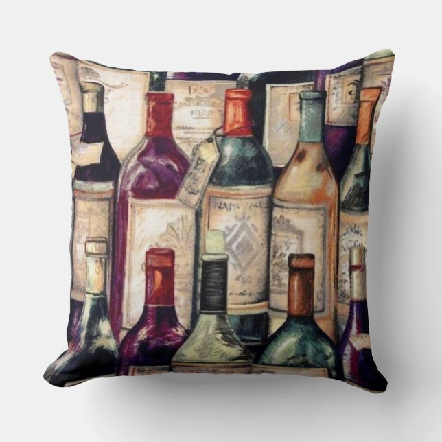 Coussin des amateurs de vin (Recto)
