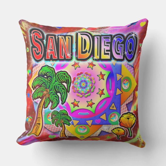 Coussin des amis tropicaux de San Diego (Recto)