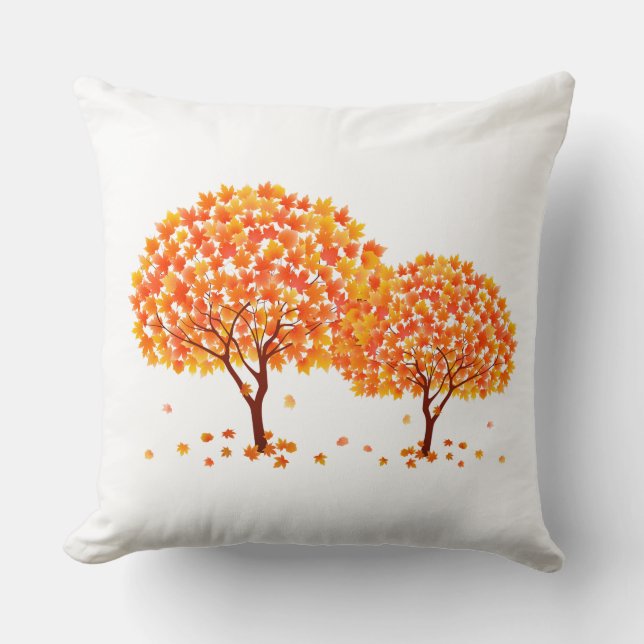 Coussin des arbres d'automne (Recto)